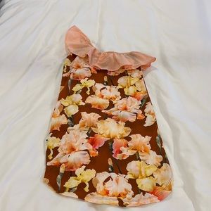 GIRLS size 7-8 Molo one shoulder ruffle dress